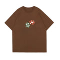 Brown T-Shirt with Puzzle Print