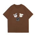 Brown T-Shirt with Schnauzer Dog Print